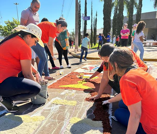 Fé, Arte e Tradição: Tapetes de Corpus Christi unem comunidades católicas em Maracaju