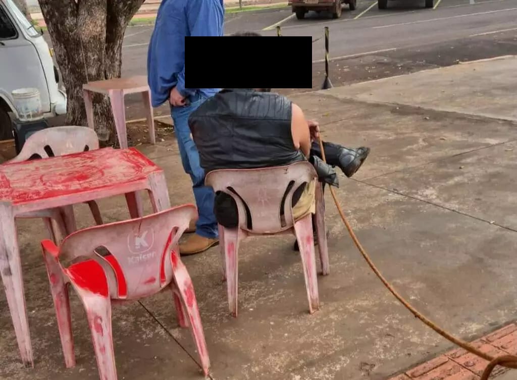Maracaju: Homem é amarrado em cadeira após sair de lanchonete sem pagar pastéis de R$ 4