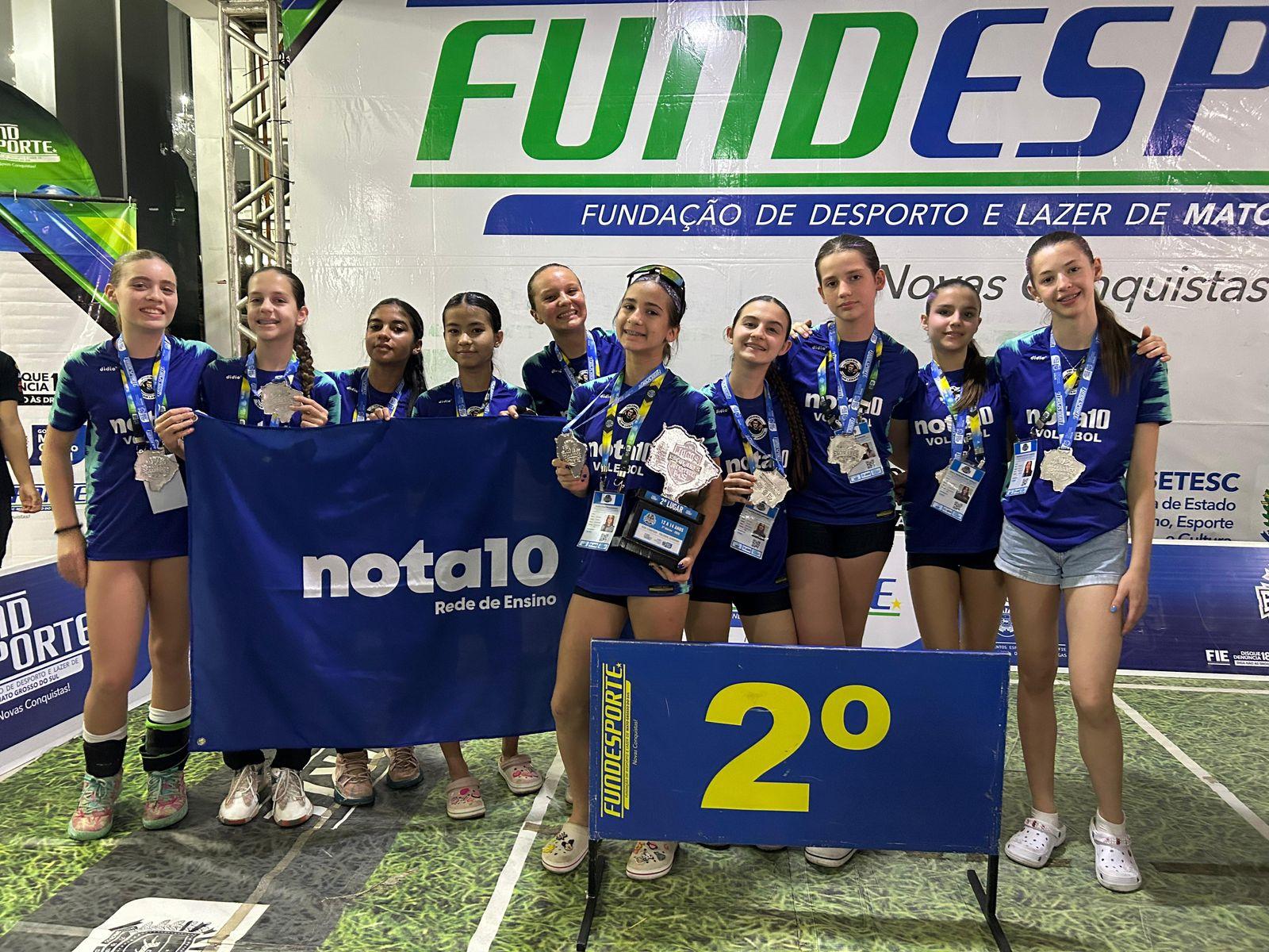 Estreia com Prata: Voleibol Feminino de Maracaju brilha nos Jogos Escolares de Mato Grosso do Sul.