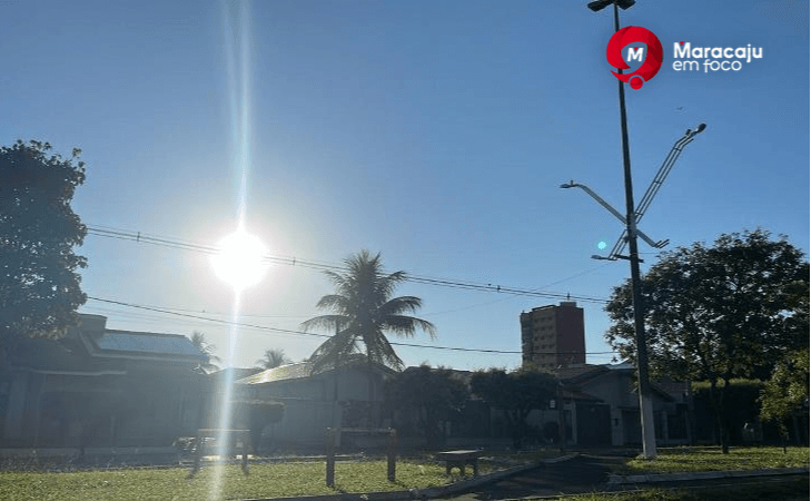 Maracaju inicia a semana com tempo firme, temperatura máxima prevista de 26 graus.