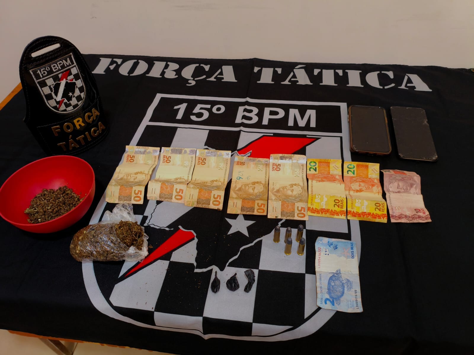 Força Tática prende traficante e apreende drogas e munições em Rio Brilhante