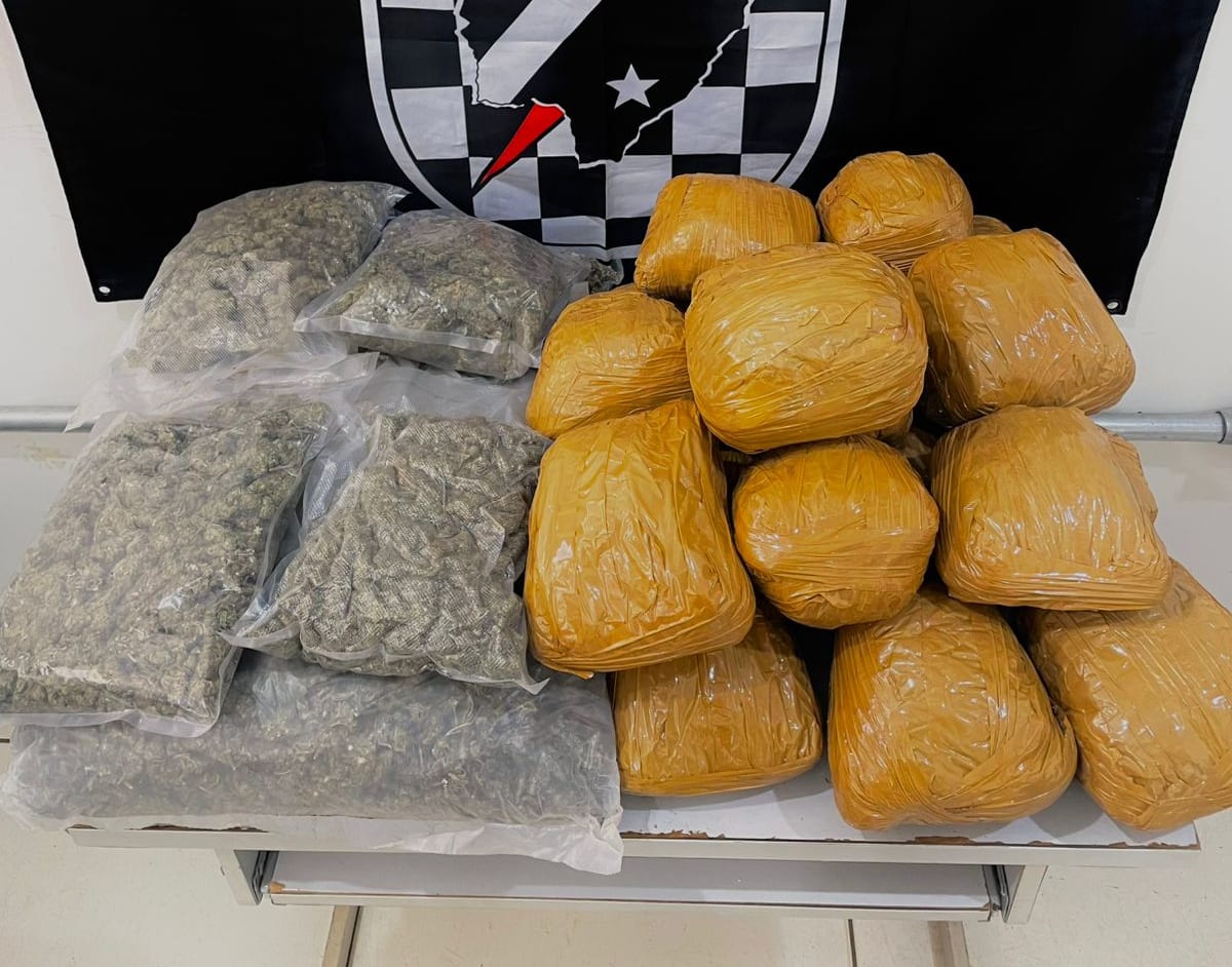 Força Tática apreende mais de 14 quilos de maconha em ônibus em Maracaju