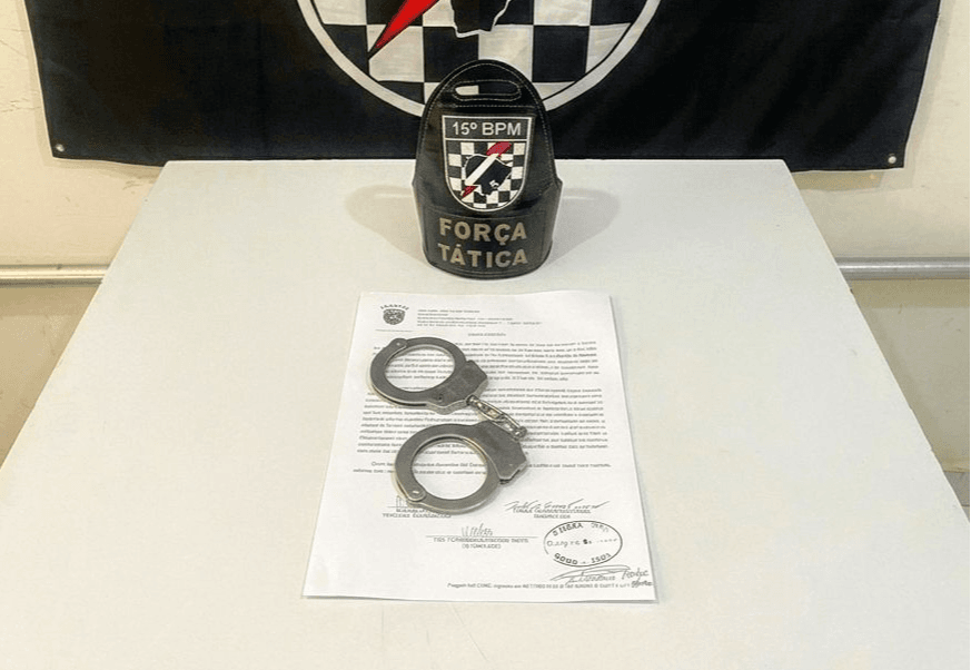 Força Tática da PM captura homem com mandado de prisão em aberto