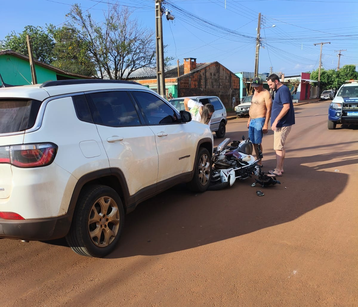 Motociclista foge após provocar acidente em Maracaju e levanta suspeita de embriaguez
