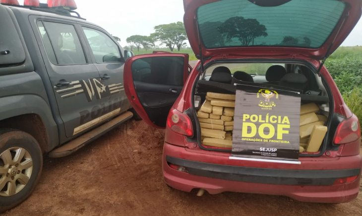 Maracaju: Casal que seguia para Santa Catarina com 265 quilos de maconha foi preso pelo DOF.