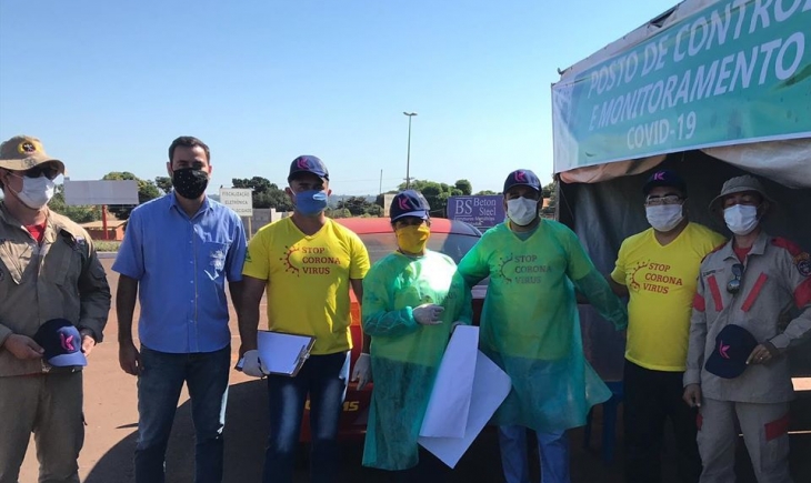 Agrícola Kanadá realiza doações de bonés para voluntários que estão atuando nas Barreiras Sanitárias.