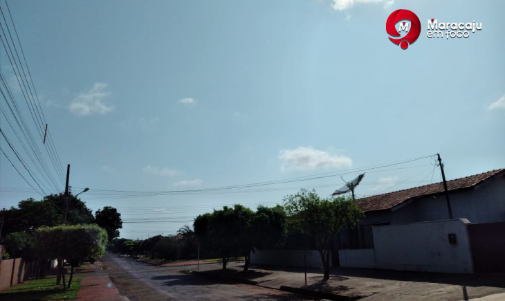 Previsão é de sábado de sol e sem chuva em Maracaju. Saiba mais.