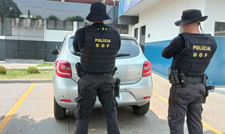 Veículo furtado em São Paulo foi recuperado pelo DOF em Maracaju. Leia