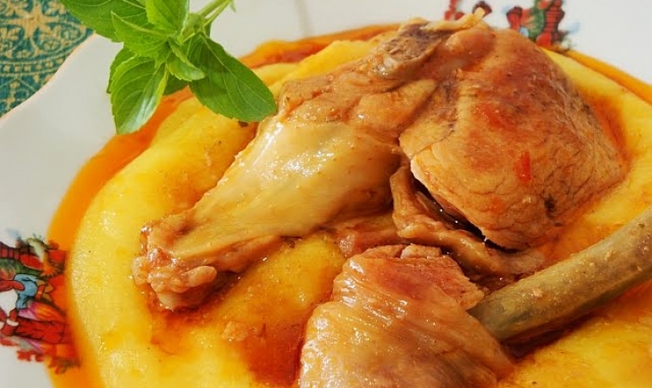 Receita de Mingau de milho verde com galinha.