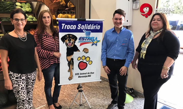 Maracaju: Troco Solidário dos Supermercados Estrela beneficiará S.O.S. Animais de Rua. Saiba como ajudar.