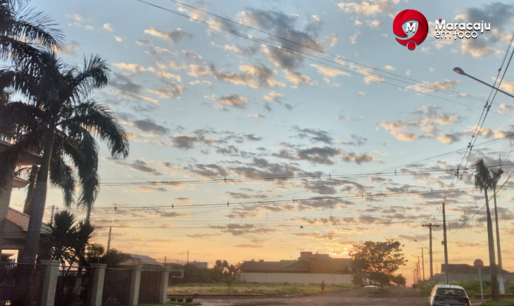 Segunda-feira poderá registrar temperatura máxima de 30 graus em Maracaju.