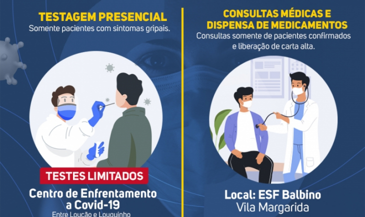 Secretaria Municipal de Saúde anuncia mudanças no atendimento de COVID-19. Saiba o que muda.