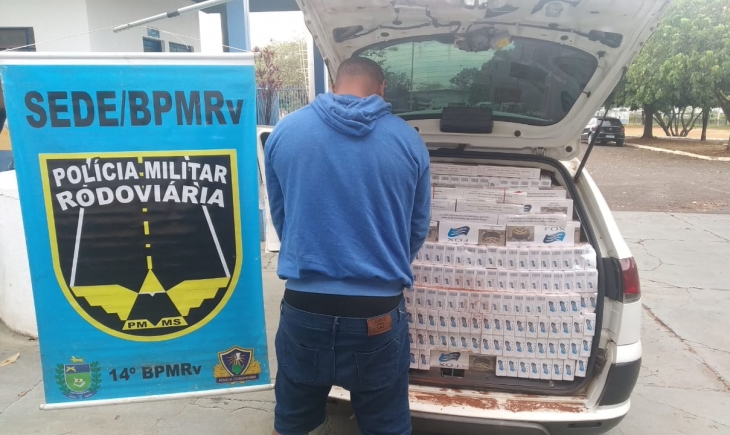 Operação Hórus/MS: PMR apreende 2.000 cigarros contrabandeados em rodovia. Saiba mais.