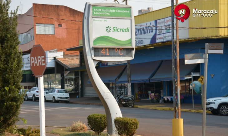 Maracaju registra 41 graus na tarde desta segunda-feira 16-09.