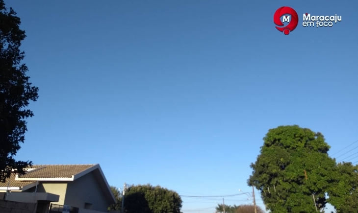 Previsão é de temperatura máxima de 37 graus em Maracaju nesta sexta-feira.