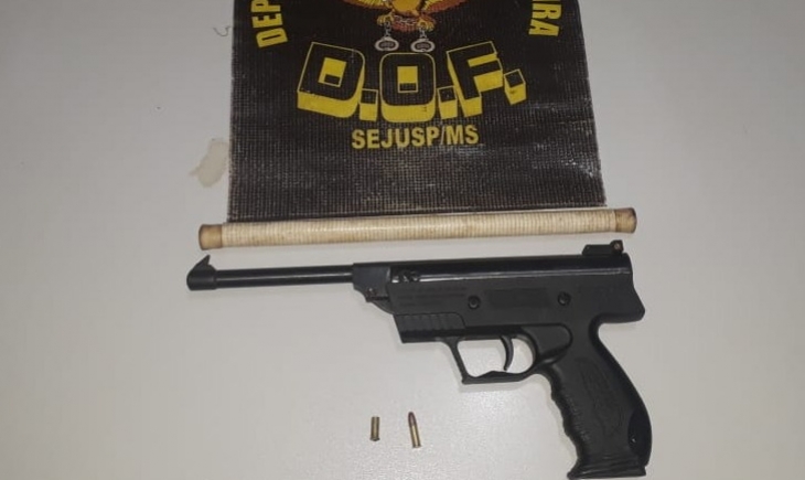 Após efetuar disparo de arma de fogo homem é preso pelo DOF no Distrito de Vista Alegre 