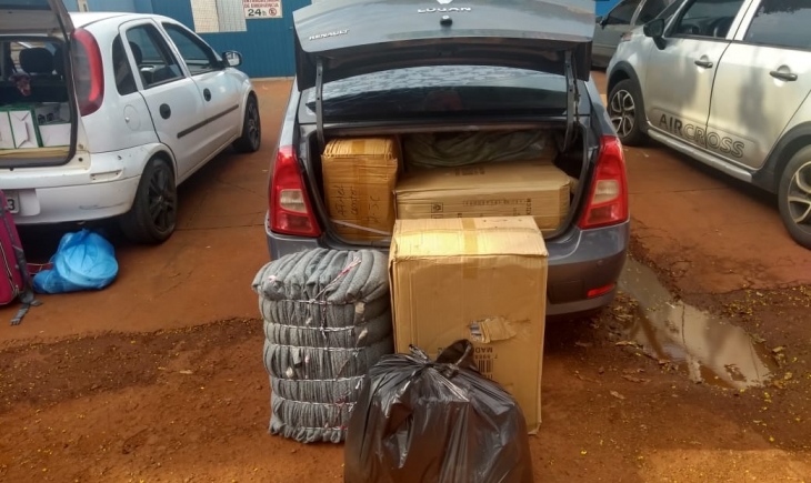 Maracaju: Durante a Operação Hórus, DOF apreende cinco veículos com mercadorias contrabandeadas do Paraguai