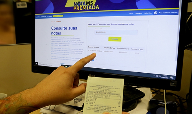 Segundo sorteio do Programa Nota Premiada acontece neste sábado (28)