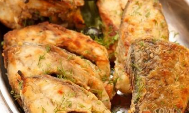 Receita de Peixe frito com fubá