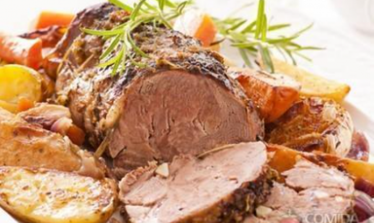 Receita de Pernil de cordeiro com legumes