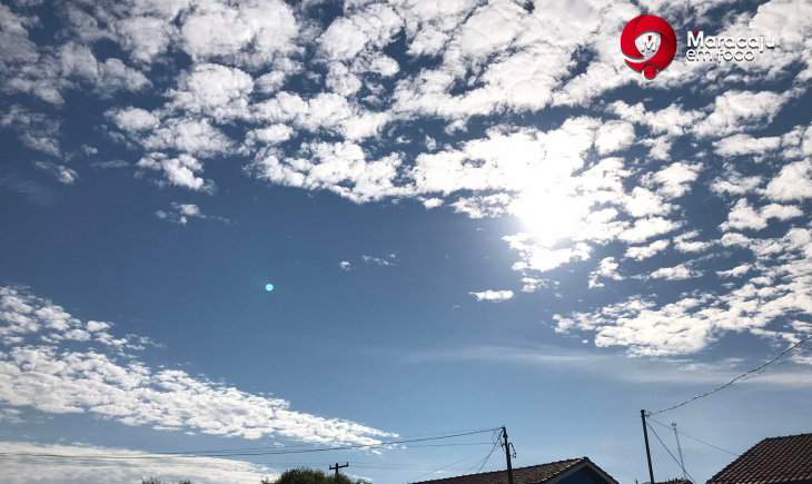 Previsão é de temperatura máxima de 33 graus nesta segunda-feira.