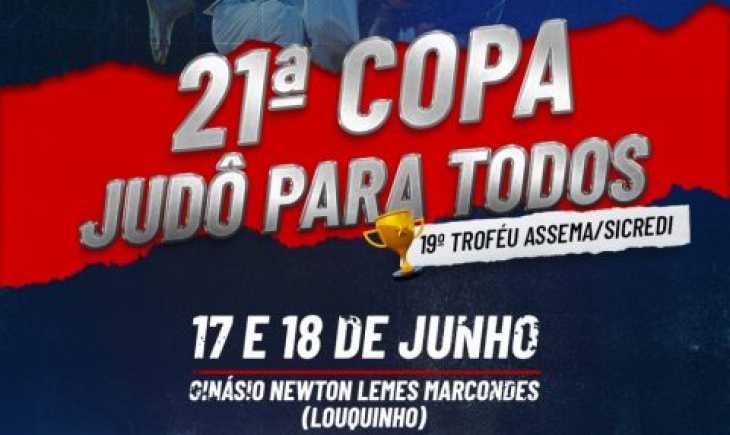 Projeto Judô para todos realiza a 21ª Copa Judô para Todos e o 18º Troféu Assema de Judô.