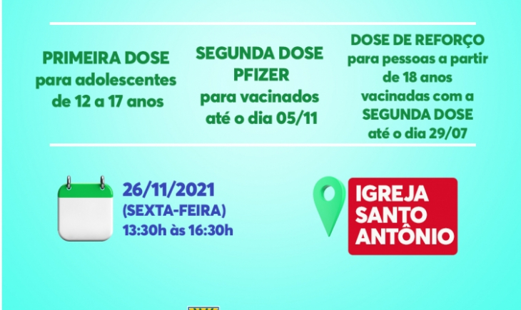 Dose de reforço contra Covid continua para maiores de 18 anos nesta sexta-feira (26)