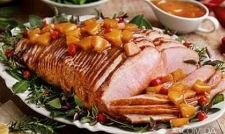 Receita de Pernil ao molho de abacaxi e pimenta biquinho