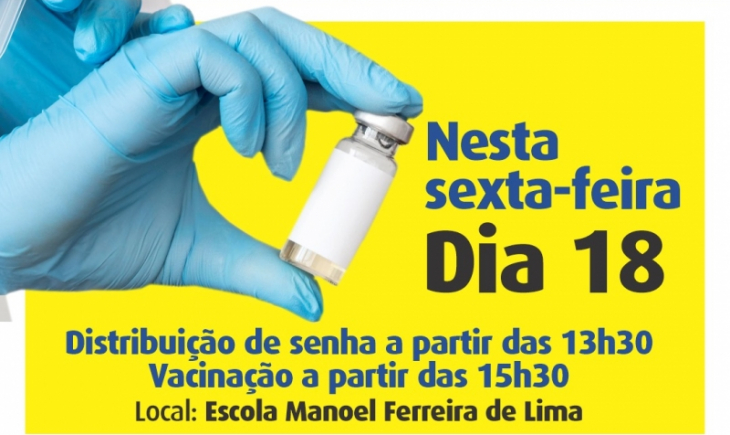 Covid-19: Saiba quais públicos serão imunizados com a PRIMEIRA DOSE nesta sexta-feira.