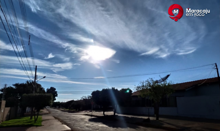 Previsão é de temperatura máxima de 34 graus nesta terça-feira em Maracaju.