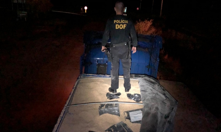 Maracaju: Carreta com mais de uma tonelada de maconha foi apreendida pelo DOF durante a Operação Hórus