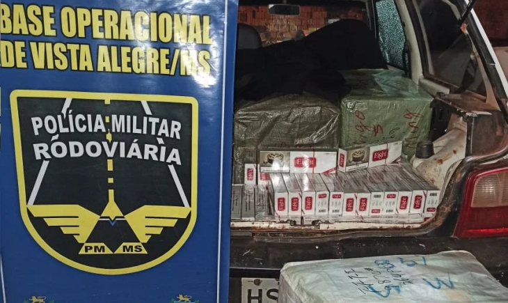 PMR de Vista Alegre apreende carga de contrabando e descaminho